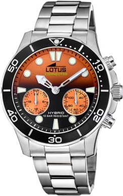 LOTUS Montre Connectée Homme Hybride Connected en Acier Inoxydable 316l
