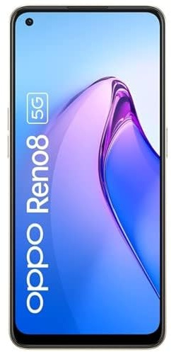 OPPO Smartphone Reno8, MediaTek Dimensity 1300 5G, schermo AMOLED 6,4 90Hz, fotocamera posteriore 50MP + 8MP + 2MP, fotocamera frontale 32MP, RAM 8GB + ROM 256GB, 4500mAh 80W Supervooc, oro