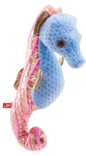 Wild Republic Foilkins Blaues Seepferdchen, Stofftier, 30 cm, Geschenk für Kinder, Plüschtier, Füllung aus gesponnenen recycelten Wasserflaschen