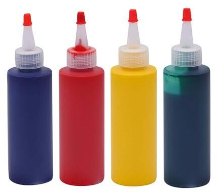XL Set Nachfülltinte für Stempelkissen Farbe Tinte für Stempelkissen Set 4 je 125 ml
