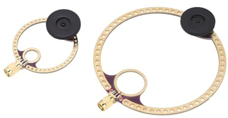 2PCS Donut UV UHF VHF FM Mini Loop Antenna,400M‑470MHz Shortwave Active Receiving Antenna,Donut Antenna Shortwave Radio Antenna for Hfdy Malahiteam DSP2 Radio Receiver