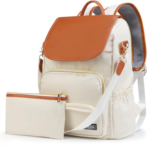 Fmeida Taschenrucksack 2 in 1 Damen Rucksack Laptop Anti Diebstahl Nylon Rucksackhandtaschen Wasserdichte Schultertasche Casual Daypack Klein Reiserucksack Cityrucksack für Frauen Mädchen