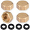 PNPGDYK Brass Blanking Caps, Pack of 4, 3/4 inch, Plumbing Blanking Cap