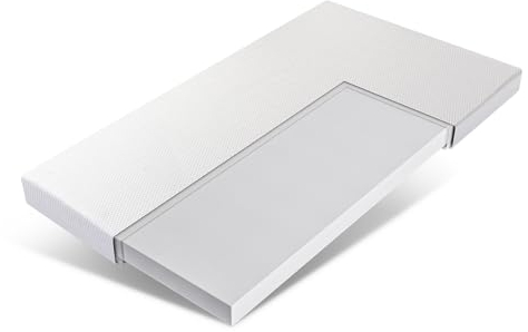 EGO HOME Matratze 100x200 Härtegrad H4 10cm - Matratzentopper aus Memory Foam, Öko-TEX Zertifiziert für Boxspringbett Wohnwagen Schlafsofa Matratzen Topper Matratzenschoner, Bezug Waschbar