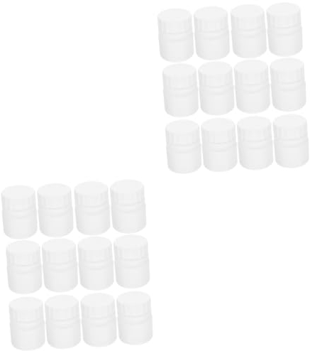 GLEAVI 24stücke Hdpe Pillenflaschen Nachfüllbare Medizinbehälter Mit Schraubverschluss Für Tabletten Und Kleine Gegenstände Für Und Täglichen Gebrauch