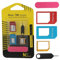 Adaptateur Nano SIM 5 en 1 4 en 1 Nano vers Micro ; Nano vers Carte SIM standard et Micro to SIM + Remover pour carte SIM