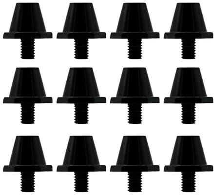 LARUISEE 12 Stück Fußballschuh Ersatzspikes 11 Mm/13 Mm/15 Mm Fußballschuhstollen Fußballschuhe 5 Mm Gewinde