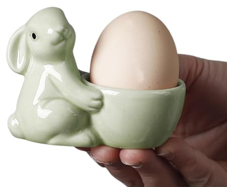 Coquetiers En Porcelaine,Coquetiers Pour Oeufs à La Coque,Présentoir à œufs en porcelaine de lapin en céramique - Coquetier en statue de lapin, mignon et simple pour les gadgets de cuisine, la décorat