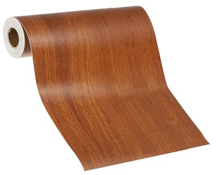 PATIKIL Cinta Adhesiva de Grano de Madera, 20cm x 10m, Parche de Reparación de Veta de Madera, Ideal para Muebles, Pisos, Puertas, Mesas, Sillas, Ventanas, Manualidades, Teca