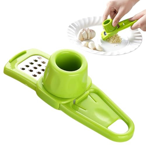 Garlic Press Grinder, Garlic Mini Crusher, 304 Stainless Steel Garlics Grinder for CrushingGinger, Garlic Grater and Other Herbs for Kitchen Condiment