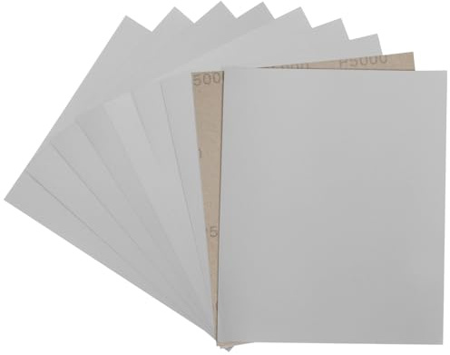 STEBRUAM 5 Sheets Sandpaper 5000 Grits Wet and Dry Polishing for Cars Metals Walls Wood Furniture,Sand Paper 9x11 Inch