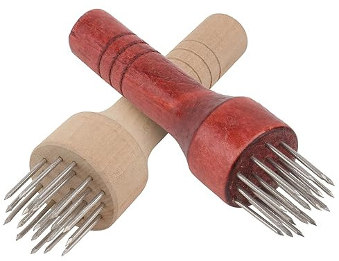 NAMOARLY 2piezas Martillo para Ablandar De Inoxidable y Madera para Cocina para Aplanar Pollo Res Cerdo y Venado Diseño Ergonómico y Fácil Limpieza