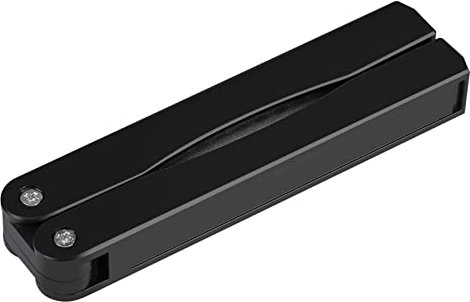 Portable Sharpening Stone, Folding Double Sided 400/600 Grit Whetstone for Outdoor Camping, Made of High-Grade Material, Versatile Use with Kitchen Tools and Scissors (Black)