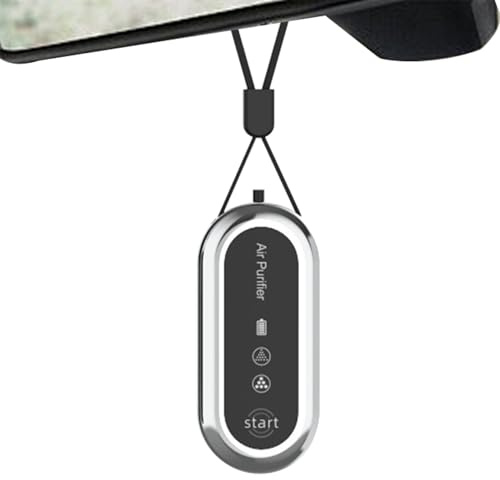 Personal Air Purifier, Portable Wearable Air Cleaner Necklace, Rechargeable Ionizer Device for Travel, Airplane, Home, Commuting, School, Car, Study, Hotel, Public Spaces