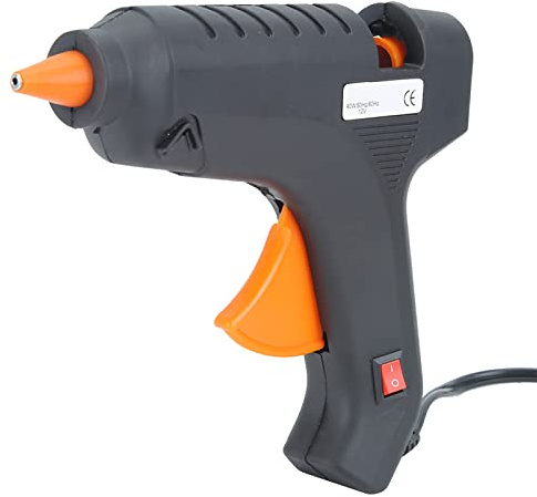 Qcwwy Macchina per Colla a Caldo Elettrica, 12V 40W, Riscaldamento Rapido, Attrezzo per la Riparazione di Decorazioni, Attrezzo per Incollaggio, Attrezzo per Decorazioni da Cortile,