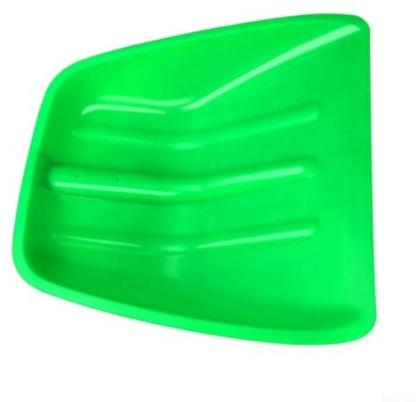 Aprilsunnyzone 1 pala in plastica per neve e ghiaccio, per rimuovere la neve, con bordo arrotondato, in plastica spessa, leggera e portatile (verde)