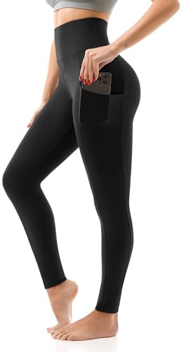 SINOPHANT Womens Leggings with Pockets High Waisted | Elastic Opaque Buttery Soft Stretchy Gym Yoga Pants