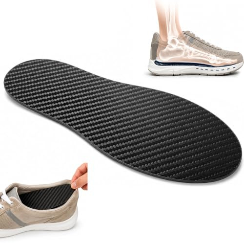 Carbon Hallux Rigidus and Turf Toe Insole, Medium UK 6-7 | Turf Toe, Hallux Rigidus, Forefoot Motion Control, Lightweight Carbon Composite Orthotic, Carbon Fibre Insoles