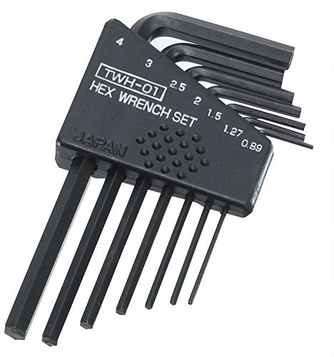 ENGINEER twh-01 7 Piece Mini Metric hex Key Wrench Set (Small Sizes) Made in Japan, Black…
