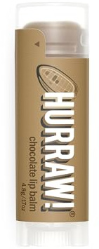 Hurraw! Baume à lèvres au chocolat : biologique, certifié végétalien, sans cruauté et sans gluten. Sans OGM, ingrédients 100% naturels. Sans abeille, karité, soja et palmier. Fabriqué aux États-Unis