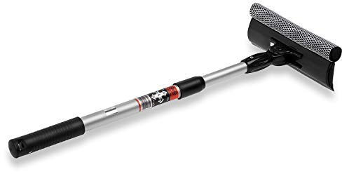 Limpiador de parabrisas para coches, camiones, todoterrenos, microbuses, caravanas, autobuses, con escobilla y mango telescópico, plegable, 407300