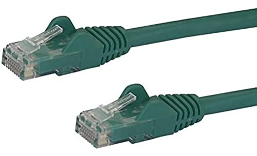 StarTech.com 10m CAT6 Ethernet Cable - Green CAT 6 Gigabit Ethernet Wire -650MHz 100W PoE++ RJ45 UTP Category 6 Network/Patch Cord Snagless w/Strain Relief Fluke Tested UL/TIA Certified (N6PATC10MGN)