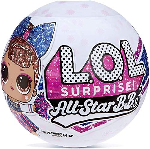 LOL Surprise All-Star BBs - Cheer Team - Sportliche Glitzerpuppe mit 8 Überraschungen und Modeaccessoires - All-Star BBs Serie 2 - Sammlerpuppen für Mädchen ab 3 Jahren