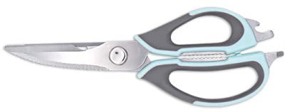 Kitchen Shears, Premium Heavy Duty Shears Ultra Sharp Stainless Steel Multi-function Kitchen Scissors for Chicken/Poultry/Fish/Meat/Vegetables/Herbs/BBQ (blue)