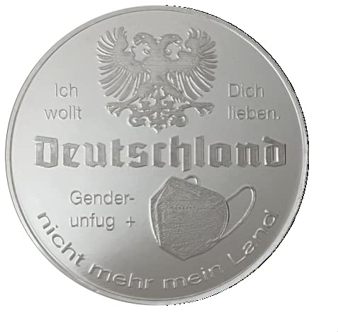 Sternkopf Thaler, ½ Unze Silber .999, Motiv: Deutschland, nicht mehr mein Land
