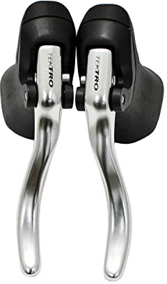 TEKTRO RL340 bromshandtag set racingcykel 23,8 mm & 24,2 mm gummi huvbroms, silver, MH2720