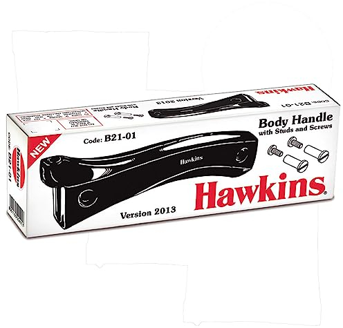 Green Velly Hawkin Body Handle Pair with Stud and Screw for 1.5 Litre to 12 Litre Green Velly Hawkin Pressure Cookers | Green Velly Hawkin Stainless Steel Pressure Cookers (B2101), Black, Standard