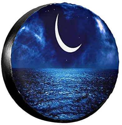 Autoreifen Ozean Entfernung Wolken Sterne Unendlichkeit Mond Nacht Galaxie Romantische Fantasie Staubdicht Reifenschutzhülle Premium Reifentüten Für Truck SUV Auto 16inch
