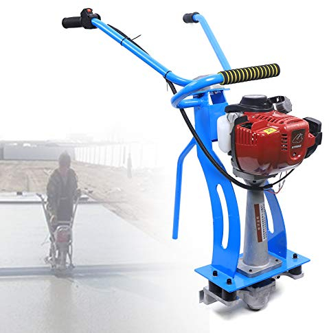 900W Benzin Betonrüttler,35.8CC 4 Takt Beton Zement Vibrationsmaschine,Verstellbarer Nassbeton Zement Vibrator Estrich Dicke Stahlplatte Betonverdichter Beton Flaschenrüttler