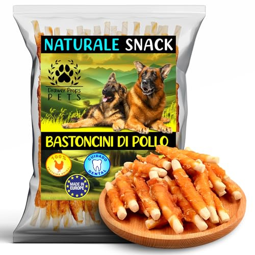 Friandises Naturelles pour Chiens – Bâtonnets de Poulet 500 g – Snacks Sains et à Mâcher Longue Durée