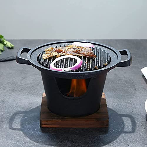 Parrilla Portátil de Sobremesa, Barbacoa Pequeña de Fácil Montaje para Camping Picnic para 1-2 Personas