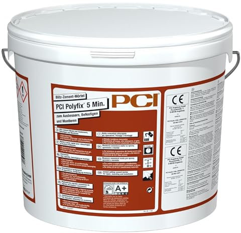 PCI Polyfix 5 Min. 15 kg Blitz-Zement-Mörtel zum Ausbessern, Befestigen und Montieren