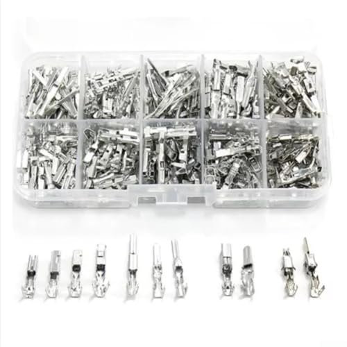 wenyouya 290 PCS 1/1.5/1.8/2.2/2.8mm Automotive Electrical Wire Connectors Pin Header Crimping Wire Terminals, Car Motorcycle Terminal Wire Terminals ﻿