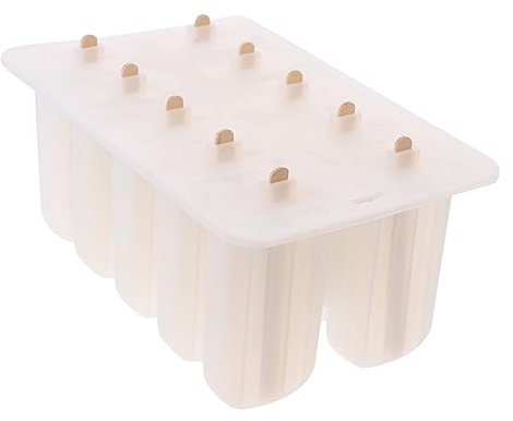 MAGICLULU Molde Para Helado Casero Tipo Paleta Molde Para Paletas De Unidades Con Palos De Madera Adultos