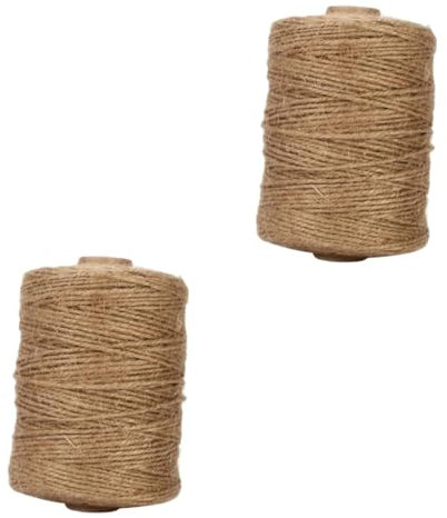 HOMSFOU 2rollen Jute Schnur Natürliche Dicke Umweltfreundliche Bastelschnur Für Garten Hochzeiten Und Dekoration Vielseitig Einsetzbar Für Und Kunsthandwerk