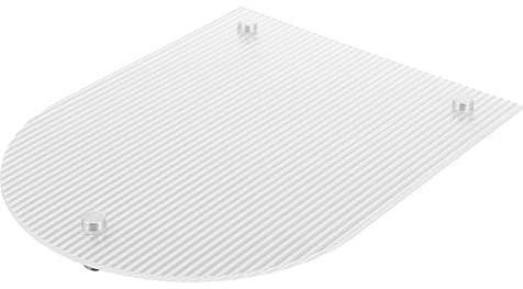 GRIRIW Acrylic Coffee Tray Food Serving Plate for Tea Biscuit Simple Bread Plate