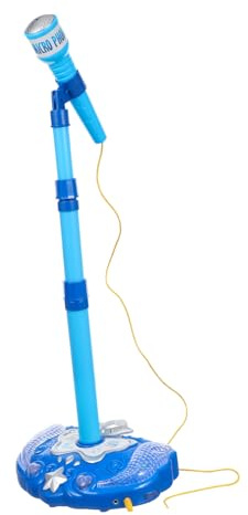 GALPADA Microfono Giocattolo per Ragazzo Ragazza Giocattolo Musicale Educativo Materiale Plastico senza Batteria Colore Blu