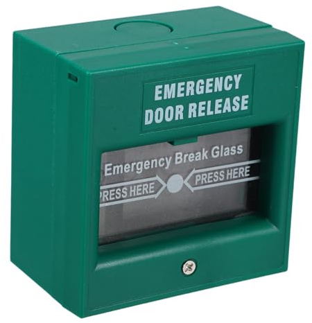 Operitacx Interruptor De Alarma Rompible Botón De Emergencia para Control De Salida De Incendios Pulsador De Seguridad para Escenarios De Evacuación