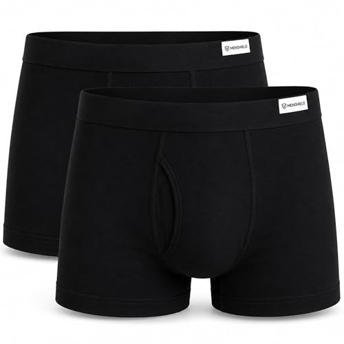 Lot de 2 Boxers Absorbants Homme Réutilisables – Sous-Vêtements Anti-Fuite Incontinence Légère, Protection Discrète, Confort Respirant et Lavables Durables (S, 2, unité)