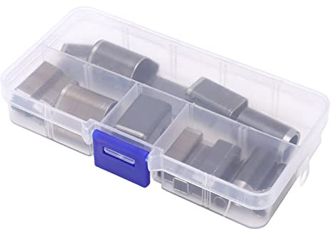 Qcwwy Lederlocher-Set mit Etui, 18-teilig, Lederhandwerk-Stanzwerkzeuge für Telefon, Papier, Holster