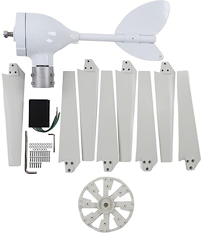 Turbina eolica da 500 W con controller MPPT Kit generatore eolico a 8 pale per di generazione di energia solare (12V)