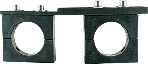 SCHWAIGER 9475 Support LNB 2X Support Double Support LNB Double Support multifeed pour paraboles 40mm Plastique Noir avec matériel de Montage