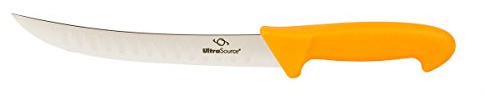 ULTRASOURCE - Breaking Butcher Knife, 8 Fluted Blade, Polypropylene Handle