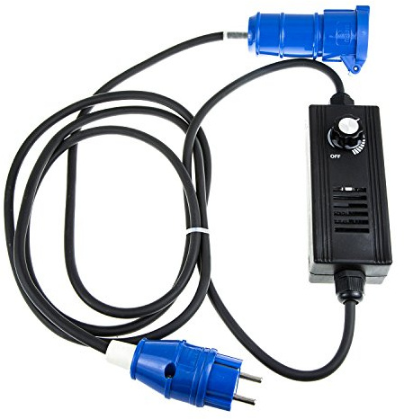 Atenuador de 2000W de Fresnel Tungsteno Vídeo, 2000W Dimmer Regulador de Iluminación Continuo EU Plug