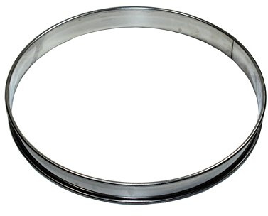 Cercle ÌÊ tarte 24 cm en Inox Gobel