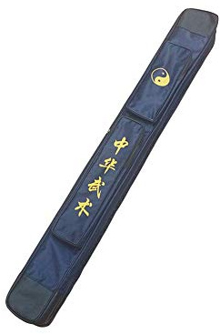 SOFIALXC Taichi Sword Carrying Bag - Chinese Kung Fu Sword Bag Single and Double Layer Case Martial Arts Weapons Case Shoulder Bag Kung Fu Bag,Doublelayerblue
